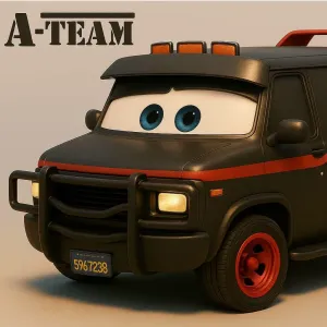 FURGONETA EQUIPO A ESTILO CARS, TEAM A CARS