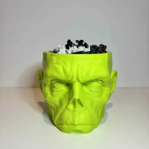 Zombie trick or treat candy bowl