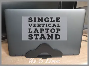 Single vertical laptop stand