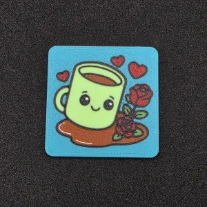 ❤️ Cute Coffee Mug Magnet ☕🌹