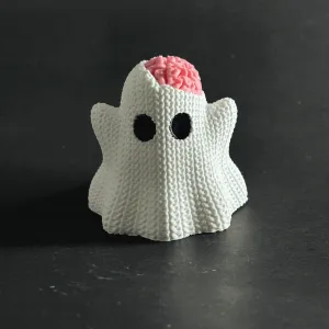 Knitted Ghost With Brain
