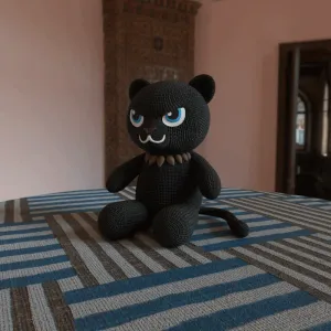 KNITTED BLACK PANTHER