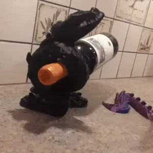 NO SUPPORTS REQUIRED - WINE BOTTLE HOLDER DRAGON -2 VERSIONS