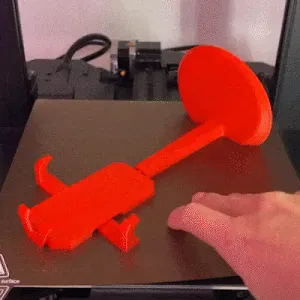 MOBILE PHONE HOLDER WITH GEARS PRINT-IN-PLACE