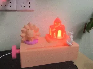 Valentine's Day 8 Music Box/Night Light/showcase