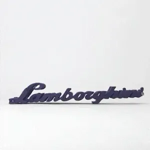 Text Flip - Lamborghini Car