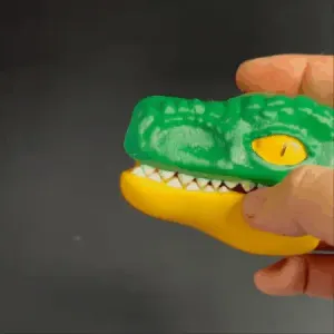 DINOSAUR GRAVITY KNIFE - T-REX CARROT KNIFE (3MF MULTICOLOR)