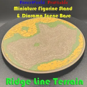 Ridgeline Figure Stand and Scenic Diorama Base