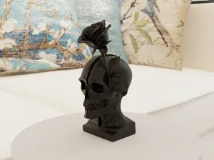 Cracked Rose Skull