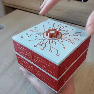 Electronic box 2x4 compartments - M