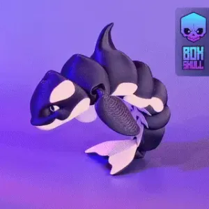 KILLER WHALE - ORCA - FLEXI - ARTICULATED, PRINT-IN-PLACE
