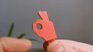 Mini Flip OK Hand Keychain