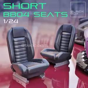 SHORT SEAT BB04 FOR DIECAST AND MODELKITS 1-24TH