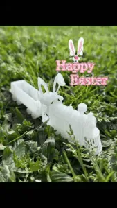 Easter train for transport chocolate egg