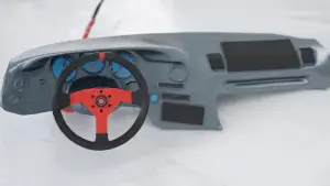 Toyota Supra dashboard with working Steering wheel