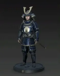 The young samurai fighter