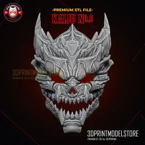 Kaiju No 8 Mask Movable Jaw - Monster 8 Hibino Kafka Cosplay
