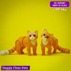Gelato the flexi lifelike cat toy