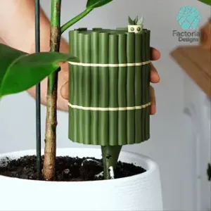 Self-Watering Plant Spike with Bamboo Buddy! - STL & 3MF Fil
