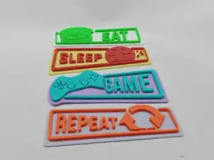 “Sleep Eat Game Repeat” Creative Decorative Stickers