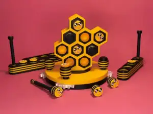Catch the bees game turning surface magnet stick