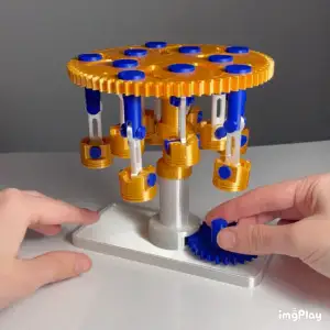 MECHANICAL CAROUSEL - GEARS TOY