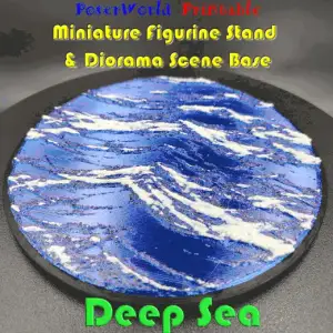 Deep Sea Figure Stand and Scenic Diorama Base