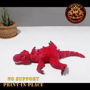 FLEXI T-REX WITH MOVABLE JAW | ALMOST PRINT IN PLACE