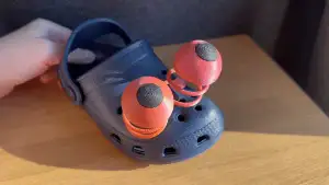 Eye on a spring shoe charm