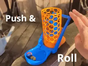 push & roll - Automatic dice tower - carbon style
