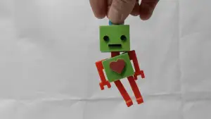 Small Robot Pendant with Movable Limbs