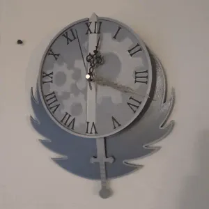 Fallout Brotherhood of Steel Pendulum Wallclock