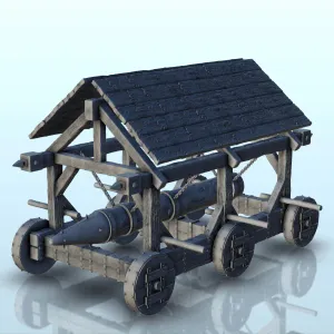 Six-wheel siege ram (1) - miniatures warhammer scenery terra