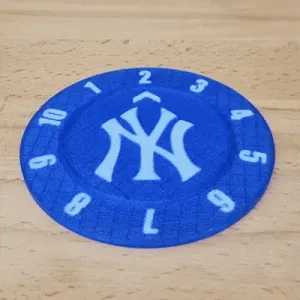 New York Yankees Drink Count Coaster (Single+Multi Color)