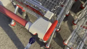 Shopping Cart Coin - Removable - Keychain