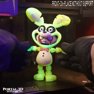 Spring Bonnie SMILING / PRINT-IN-PLACE WITHOUT SUPPORT/3mf