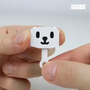 PRINT-IN-PLACE BUNNY KEYCHAIN