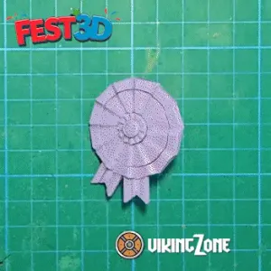 3D Patriotic Rosette - Customizable Three-Part Design