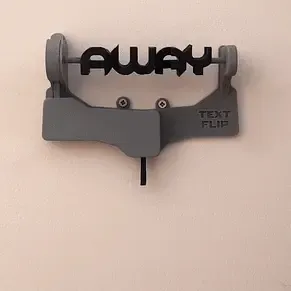 TEXT FLIP: KEY HANGER | HOME - AWAY |