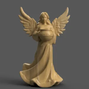 angel for christmas decoration candle holder 003
