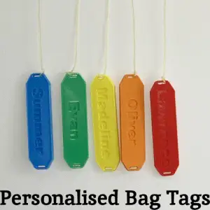 Personalised Bag Tags (with names)