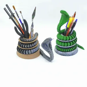 Articulated Cobra + Pencil Holder