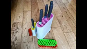 Contemporary Chef Kitchen Knife Knives Block Holder Storage