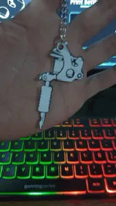 TATTOO MACHINE KEYCHAIN