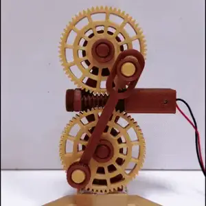 Gear train and slider with dc motor