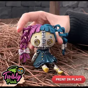 ARTICULATED CREEPY DOLL (PRINT IN PLACE)
