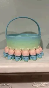 Cute bunny Easter Basket