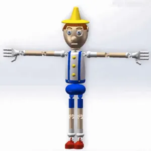 🎭 Pinocchio Puppet - Print-in-Place Fun! 🎭
