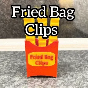French Fries Bag Clip Holder – Fun & Functional!