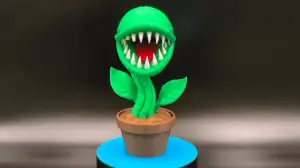 Monstera Plant - Dark Fantasy Sculpture